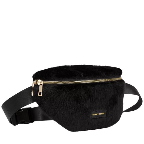 Γυναικεία Τσάντα EVERY OTHER Faux Fur Sling Bag Black 12081-BLACK