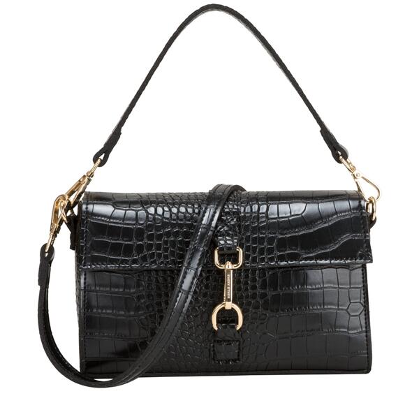 Γυναικεία Τσάντα EVERY OTHER Single Strap Flapover Shouler Bag Black 12095-BLACK