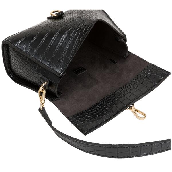 Γυναικεία Τσάντα EVERY OTHER Single Strap Flapover Shouler Bag Black 12095-BLACK