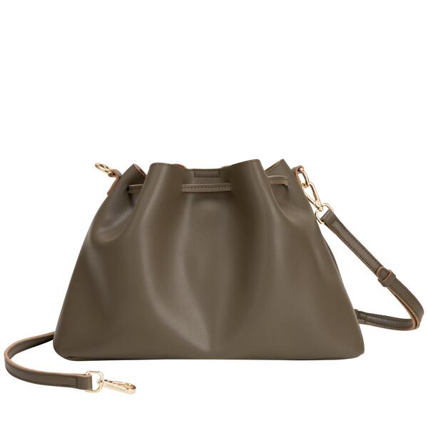 Γυναικεία Τσάντα EVERY OTHER Drawstring Shoulder Crossbody Dark Taupe 12102-DARKTAUPE