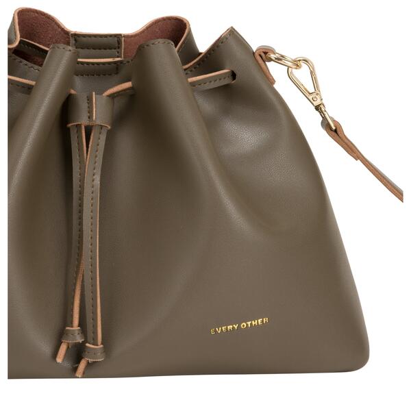Γυναικεία Τσάντα EVERY OTHER Drawstring Shoulder Crossbody Dark Taupe 12102-DARKTAUPE