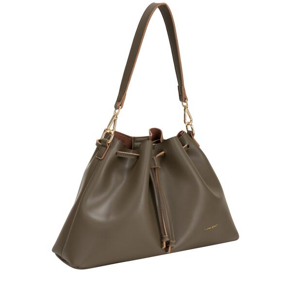 Γυναικεία Τσάντα EVERY OTHER Drawstring Shoulder Crossbody Dark Taupe 12102-DARKTAUPE