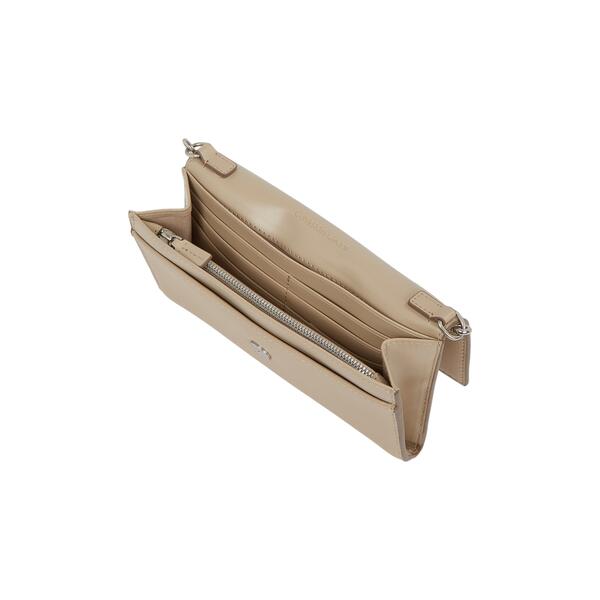 Γυναικείο Πορτοφόλι Calvin Klein Sculpted Long Fold Strap Wallet Crockery LV04K1006G-PBF