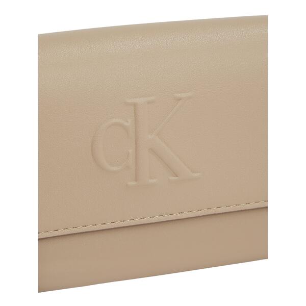 Γυναικείο Πορτοφόλι Calvin Klein Sculpted Long Fold Strap Wallet Crockery LV04K1006G-PBF