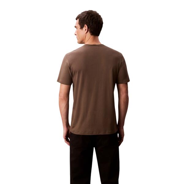 Ανδρικό Τ-Shirt Calvin Klein Ss Supima Chest Emb Crewneck Tee Morel LV04LB275G-PDK