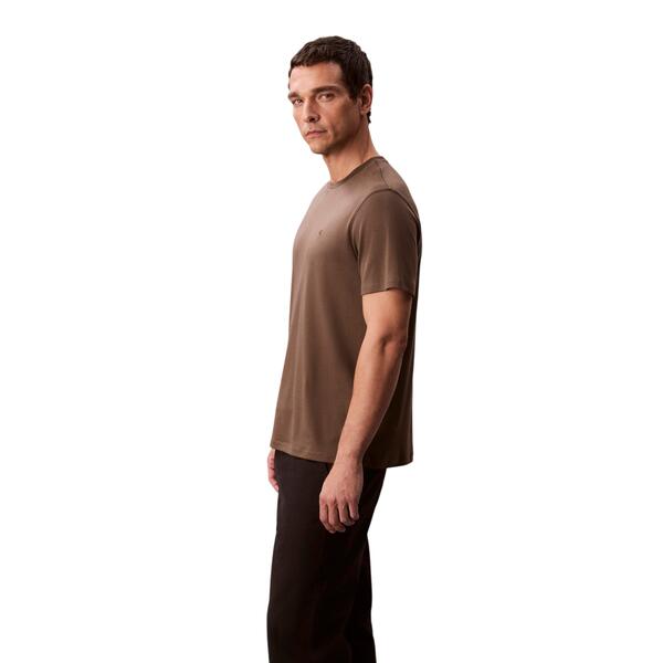 Ανδρικό Τ-Shirt Calvin Klein Ss Supima Chest Emb Crewneck Tee Morel LV04LB275G-PDK