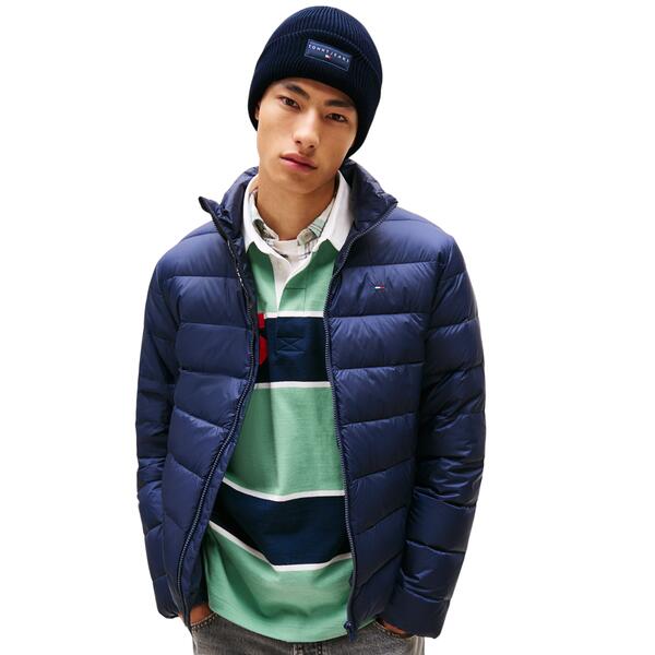 Σκουφάκι Tommy Jeans Tjm Linear Beanie Dark Night Navy AM0AM13666-C1G