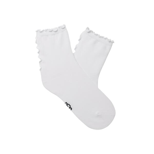 Γυναικείες Κάλτσες Ugg Karsyn Lettuce Edge Quarter II White 1175251-WHT