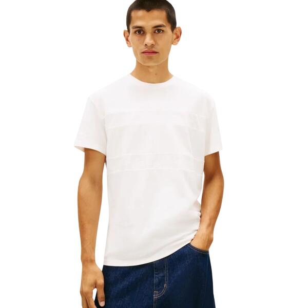 Ανδρικό Τ-Shirt Tommy Jeans TJM Reg Tonal Flag Ss Tee Ancient White DM0DM22312-YBH