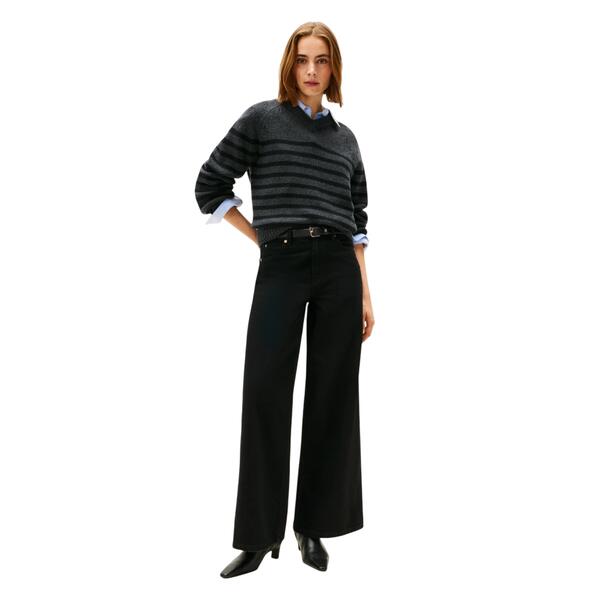 Γυναικείο Jean Tommy Hilfiger Dnm Black 70's Wide Leg Hw Black WW0WW48254-1BY32