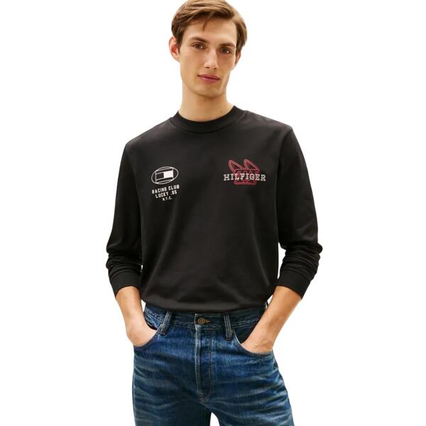 Ανδρικό T-Shirt Tommy Hilfiger Modern Athleisure H BadgeTee Black MW0MW41467-BDS