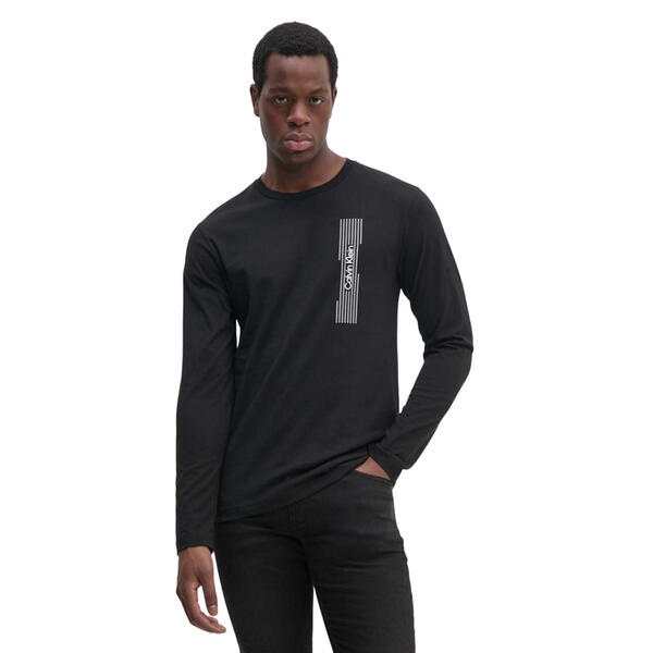 Αντρική Μπλούζα Calvin Klein Horizontal Logo Ls Black K10K113589-BEH