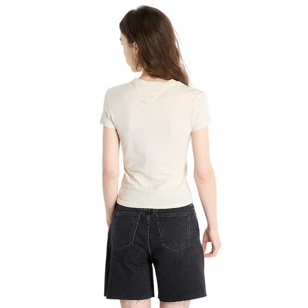 Γυναικείο T-shirt Tommy Jeans Slim Tonal Linear Tee Ext Newsprint DW0DW20315-ACG