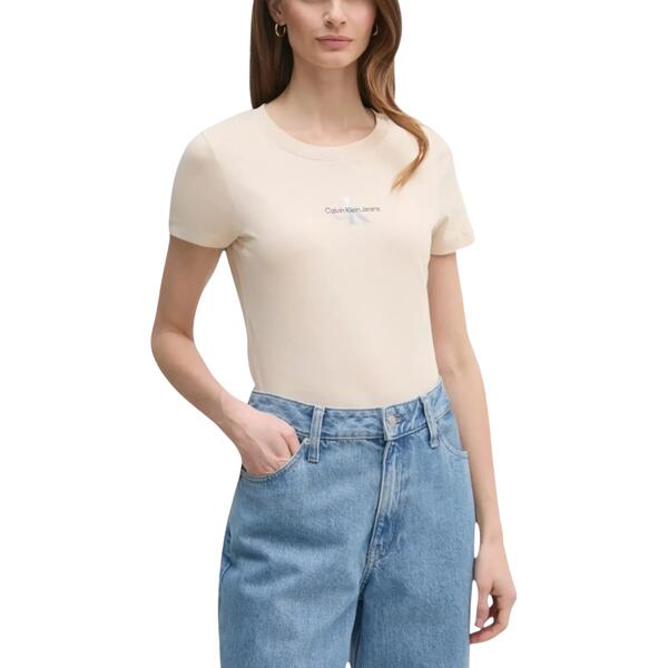 Γυναικείο T-shirt Calvin Klein Gradient Monologo Slim Brazilian Sand J20J225252-AEA