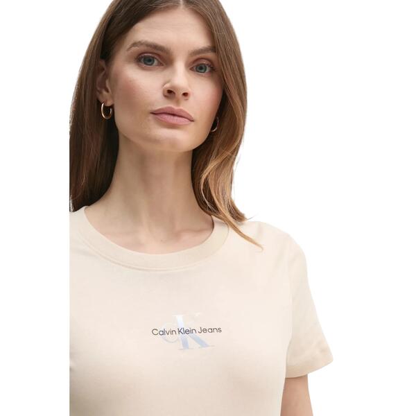 Γυναικείο T-shirt Calvin Klein Gradient Monologo Slim Brazilian Sand J20J225252-AEA
