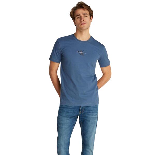 Ανδρικό T-shirt Calvin Klein Monologo Vintage Indigo J30J325649-CK1