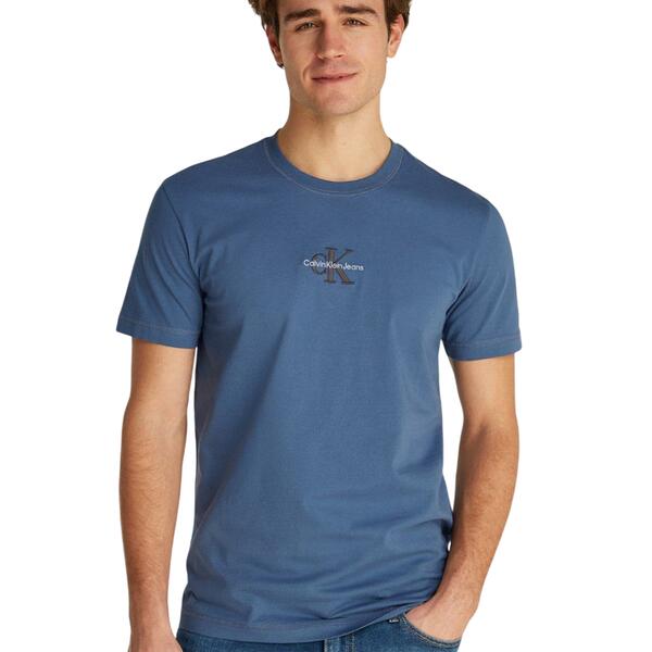 Ανδρικό T-shirt Calvin Klein Monologo Vintage Indigo J30J325649-CK1