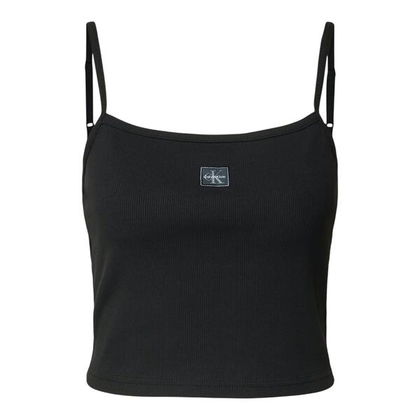 Γυναικείο Top Calvin Klein Jeans A- Woven Label Rib Cami Brilliant Black LV047C908G-UB1