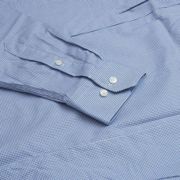 Ανδρικό Πουκάμισο Tommy Hilfiger Dc Flex Collar Check Wedge Blue Optic White MW0MW37622-D03