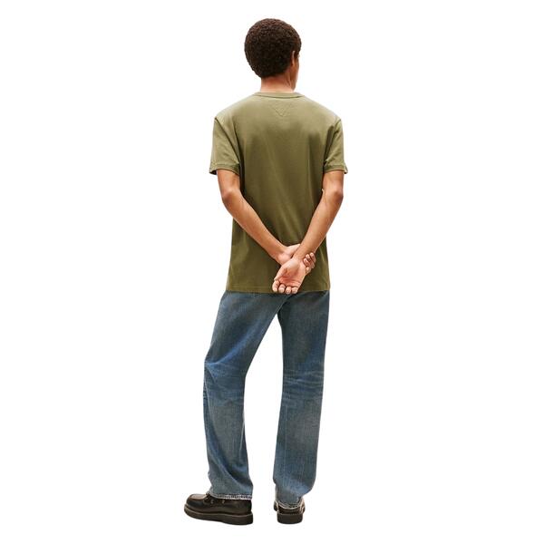 Ανδρικό T-Shirt Tjm Reg Bills Font Ss Tee Ext Dark Greenery DM0DM22322-GY1