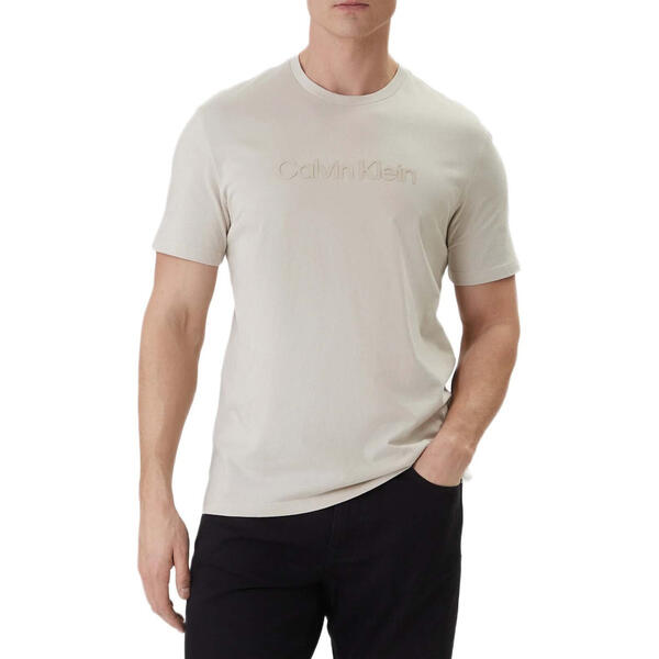 Ανδρικό T-Shirt Calvin Klein 30s Eu Wholesale E Sportswear Grap Oatmeal LV04LF810G-2JX