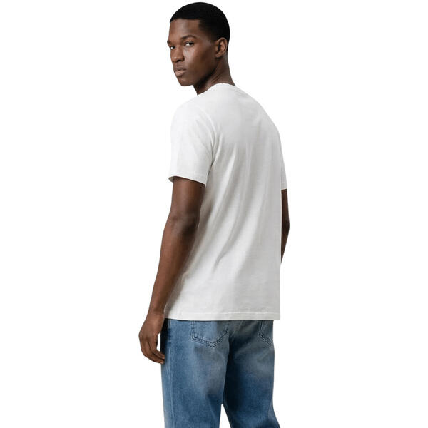 Ανδρικό T-shirt Tommy Jeans Reg Sflag Ss Tee Ext Ecru DM0DM22504-YBL