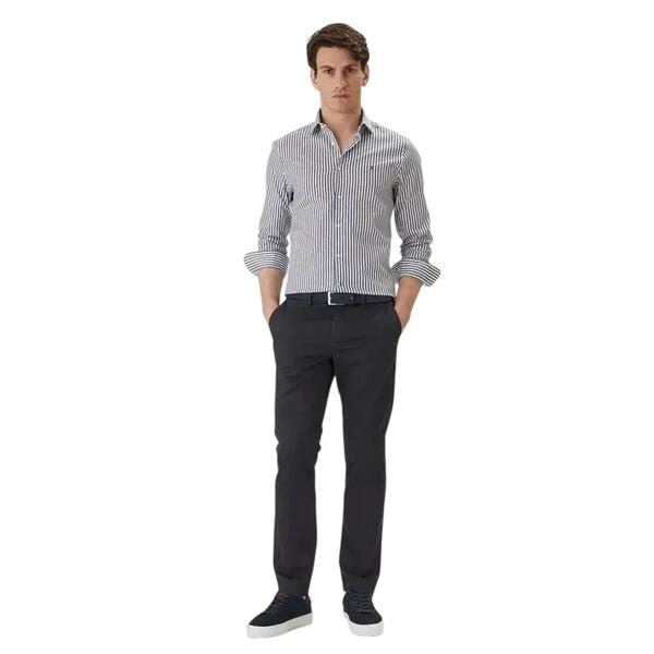 Ανδρικό Πουκάμισο Tommy Hilfiger Cl Bengal Strip Preppy Navy MW0MW42928-C7GR