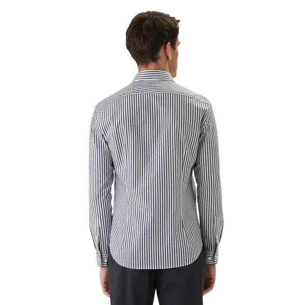 Ανδρικό Πουκάμισο Tommy Hilfiger Cl Bengal Strip Preppy Navy MW0MW42928-C7GR