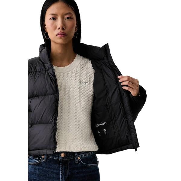Γυναικείο Μπουφαν Calvin Klein Jeans  Essential Mw Crop Puffer Black LV047H503G-UB1