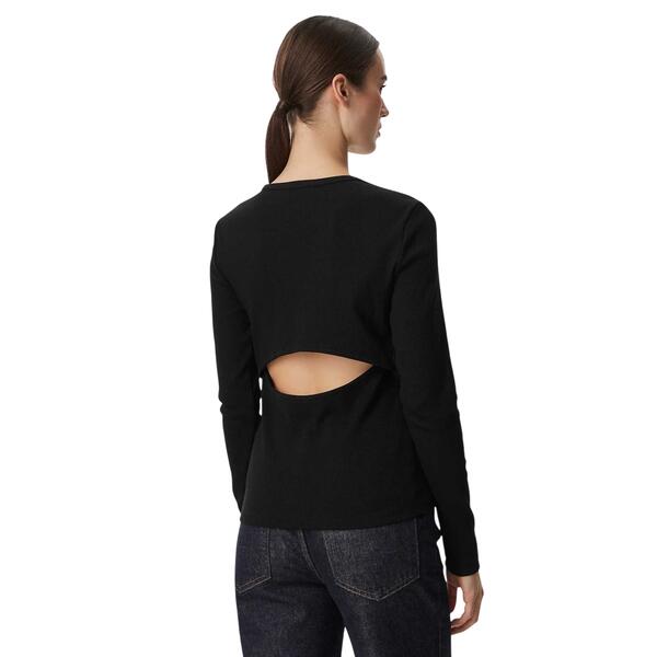 Γυναικεία Μπλούζα Calvin Klein Ls Woven Label Sensual Detail To Black LV047H259G-UB1