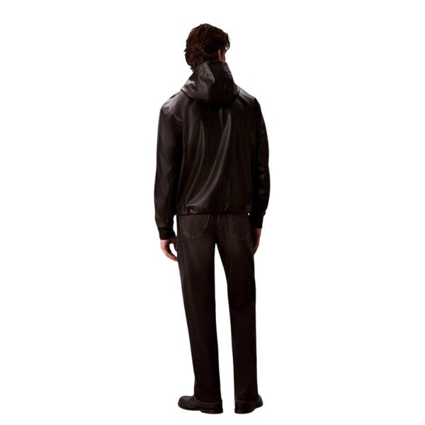 Ανδρικό Μπουφάν Calvin Klein Ls Faux Zip Up Ja Black LV04RH403G-UB1