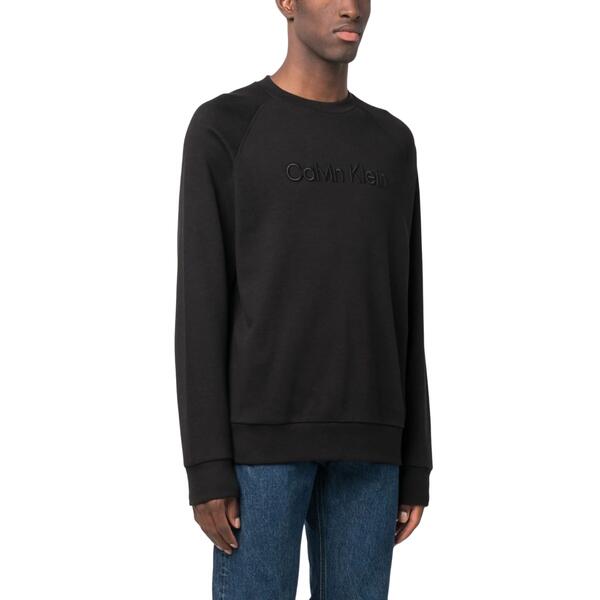 Ανδρικό Φούτερ Calvin Klein Iconic Logo Refibra Sweatshirt Ck Black K10K111512-BEH