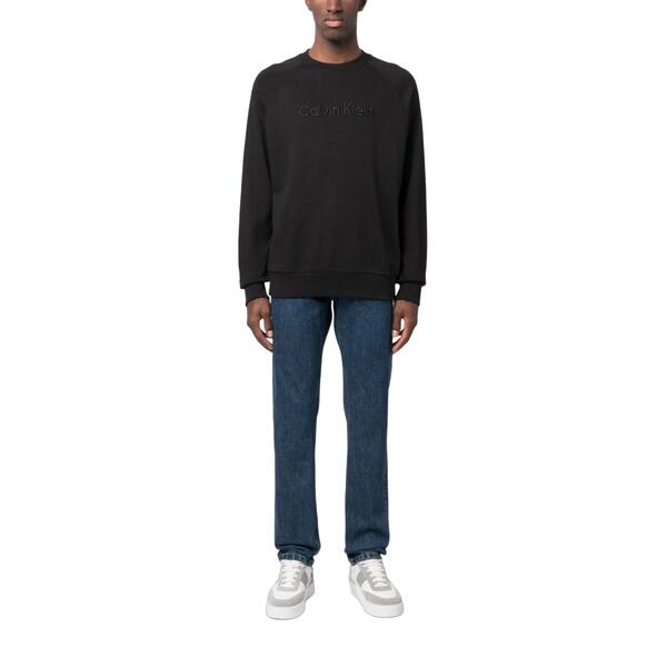 Ανδρικό Φούτερ Calvin Klein Iconic Logo Refibra Sweatshirt Ck Black K10K111512-BEH
