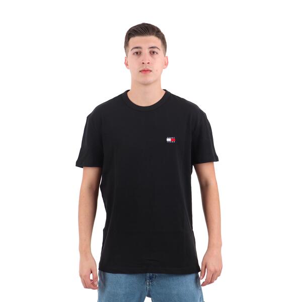 Αντρικό T-shirt Tommy Jeans Reg Badge Ext Black DM0DM20322-BDS
