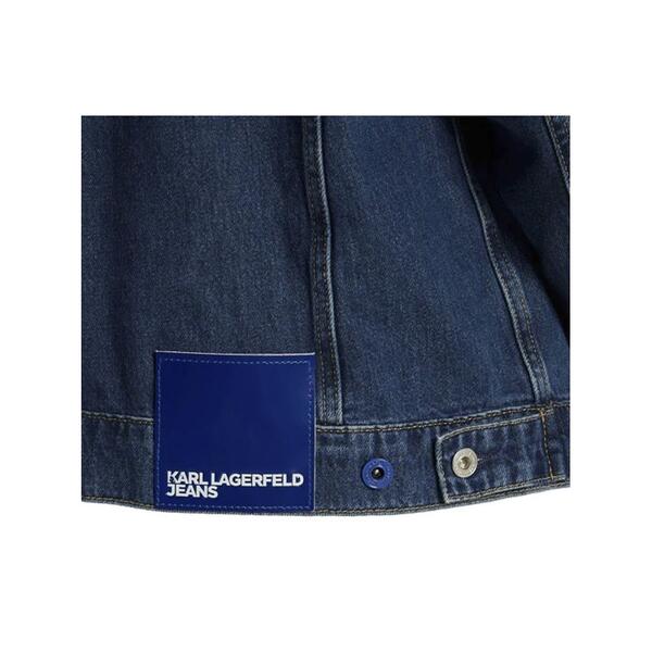 Ανδρικό Jean Μπουφάν Karl Lagerfeld Jeans Klj Regular Denim Jacket Washed Mid Blue 240D1404-J126