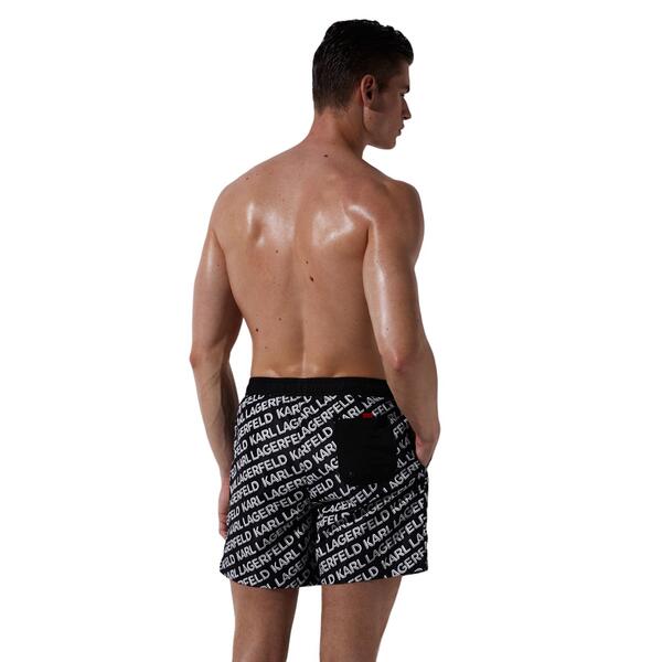 Ανδρικό Μαγιό Karl Lagerfeld Diagonal Aop Med Boardshorts Q18 Ao 230M2203-Q18