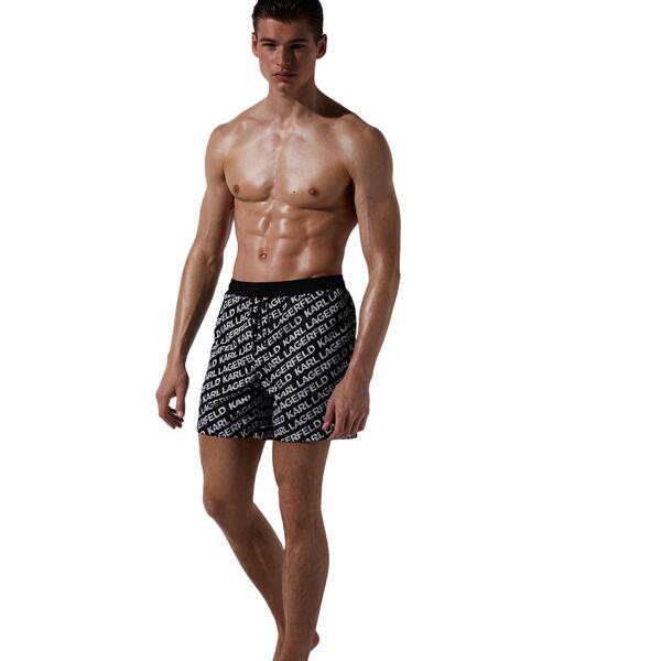 Ανδρικό Μαγιό Karl Lagerfeld Diagonal Aop Med Boardshorts Q18 Ao 230M2203-Q18