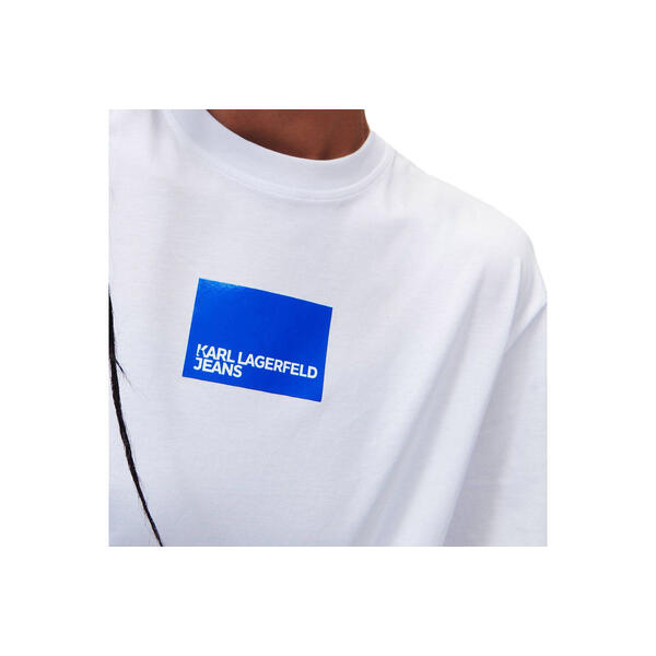 Γυναικείο T-Shirt Karl Lagerfeld Jeans Klj Regular Sslv Logo Tee White 231J1706-J109