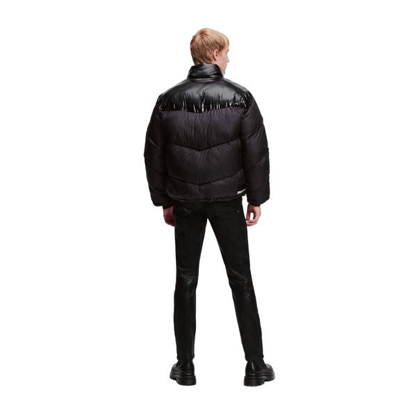 Ανδρικό Μπουφάν Karl Lagerfeld Jeans Klj Logo Puffer Jacket Black_ Shiny 236D1551-J195