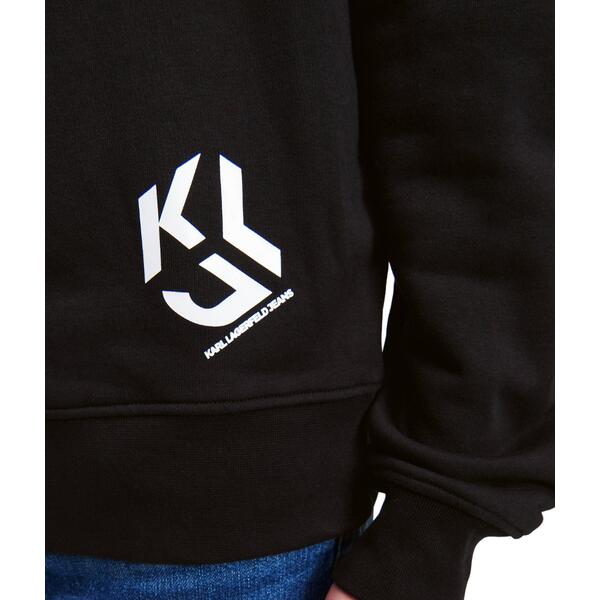 Ανδρικό Φούτερ Karl Lagerfeld Jeans Klj Monogram Lslv Sweat Black 236D1854-J101