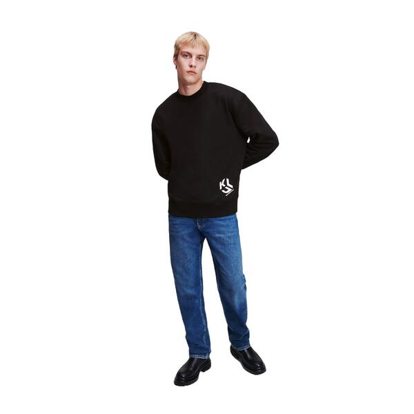 Ανδρικό Φούτερ Karl Lagerfeld Jeans Klj Monogram Lslv Sweat Black 236D1854-J101