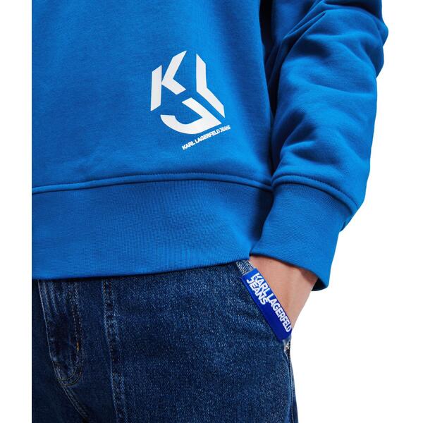 Ανδρικό Φούτερ Karl Lagerfeld Jeans Klj Monogram Lslv Sweat Blue 236D1854-J105