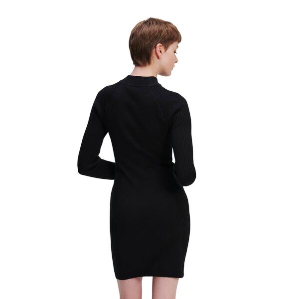Γυναικείο Φόρεμα Karl Lagerfeld Jeans Klj Lslv Knitted Dress Black 236J1309-J101