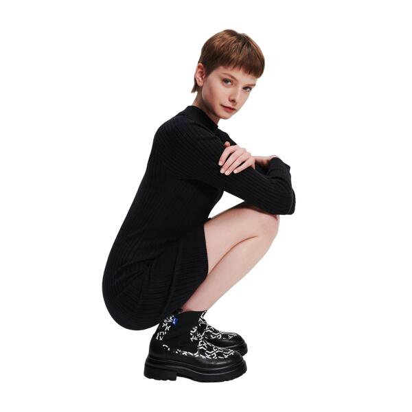 Γυναικείο Φόρεμα Karl Lagerfeld Jeans Klj Lslv Knitted Dress Black 236J1309-J101