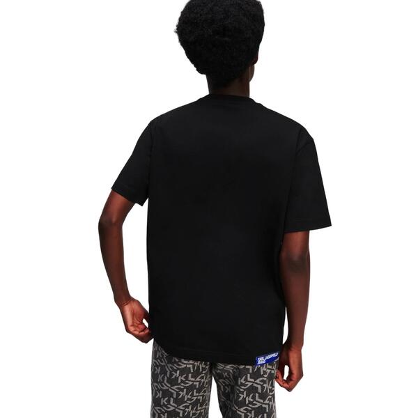 Γυναικείο T-Shirt Karl Lagerfeld Jeans Klj Monogram Regular Sslv Tee Black 236J1707-J101