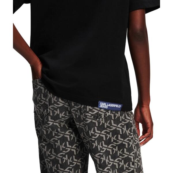 Γυναικείο T-Shirt Karl Lagerfeld Jeans Klj Monogram Regular Sslv Tee Black 236J1707-J101