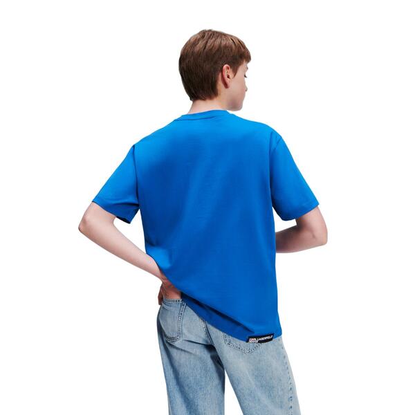 Γυναικείο T-Shirt Karl Lagerfeld Jeans Klj Monogram Regular Sslv Tee Blue 236J1707-J105