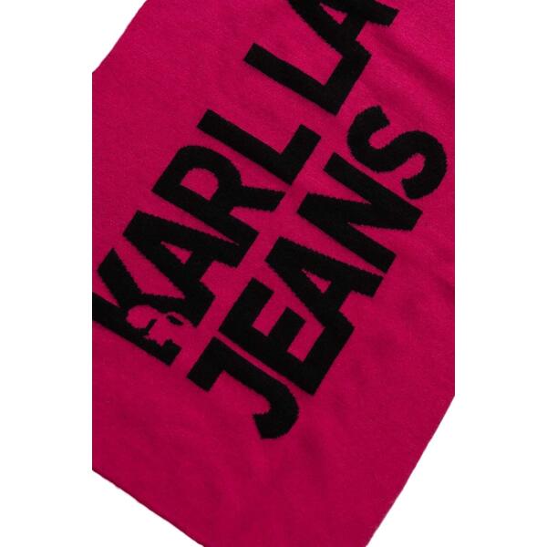 Γυναικείο Κασκόλ Karl Lagerfeld Jeans Knitted Logo Scarf Cabaret 236J3301-J184