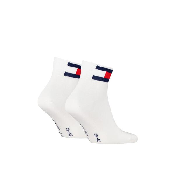 Ανδρικές Κάλτσες Tommy Hilfiger Uni Tj Quarter 2p Flag White 701228223-001