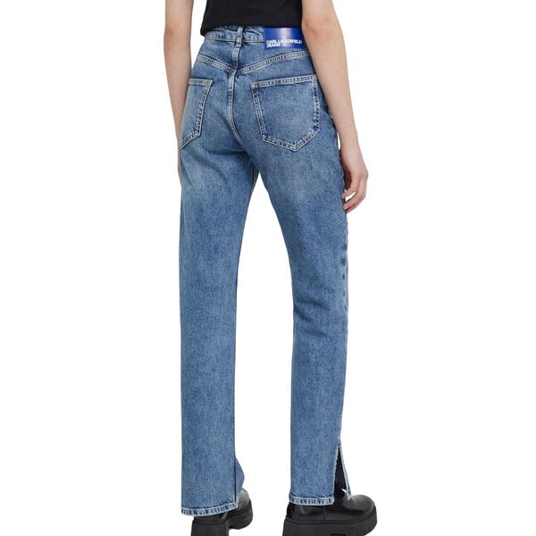 Γυναικείο Jean Karl Lagerfeld Klj Hr Straight W/Slit Denim Dark Marble Blue 241J1108-J306